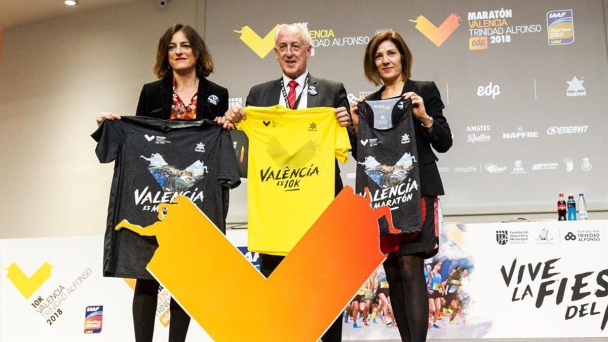 Presentación de la Maratón Valencia ique nicia `La Fiesta del Maratón¿celebrando su récord de inscritos e internacionalidad