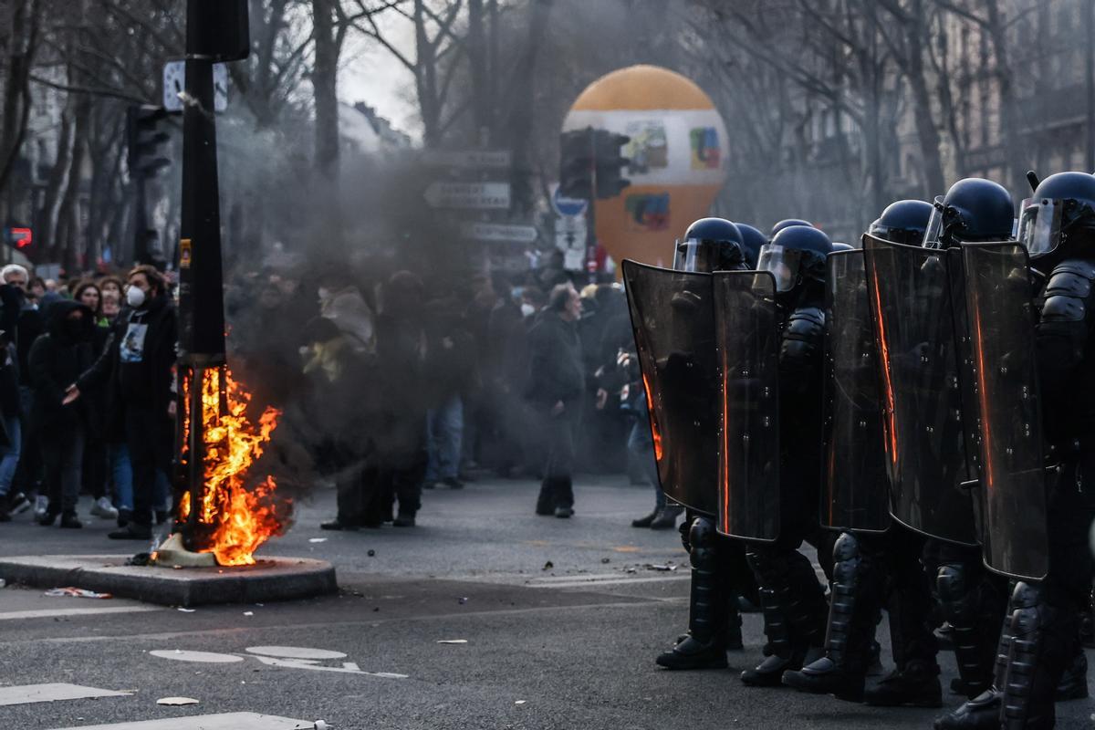 Jornada de huelgas y manifestaciones en Francia