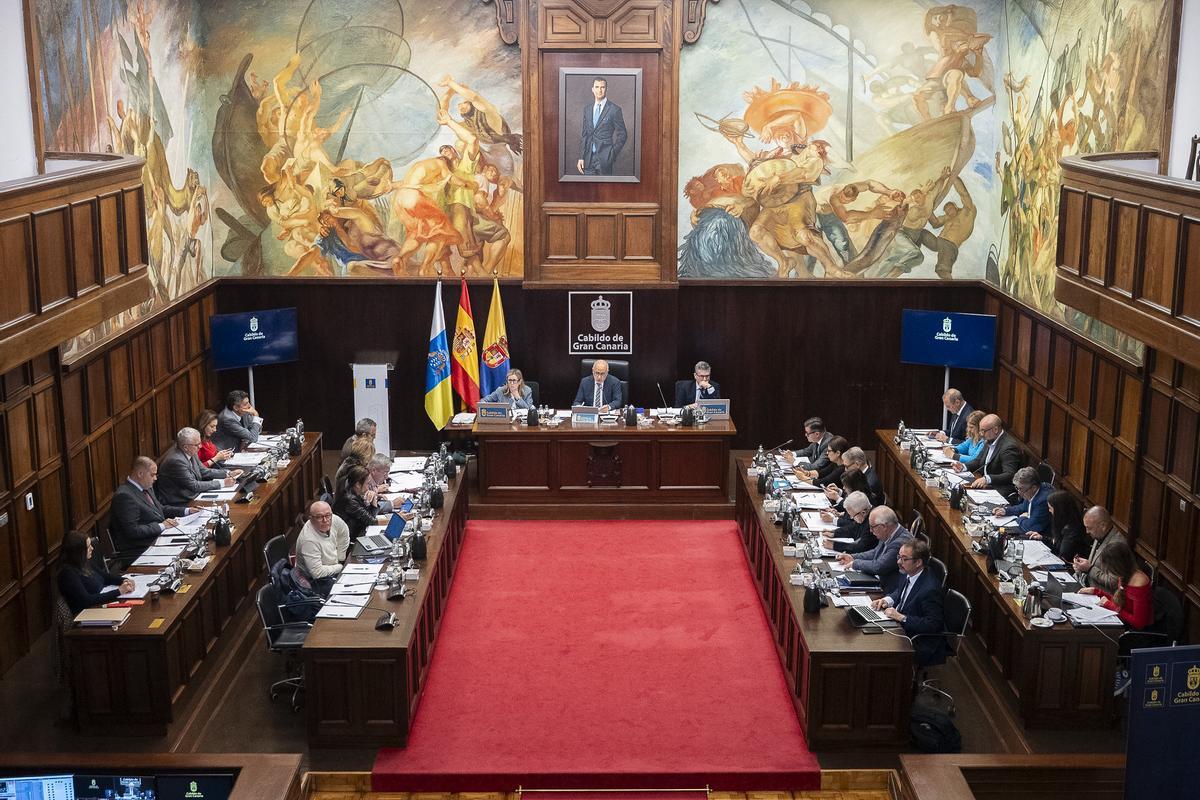Pleno del Cabildo de Gran Canaria.