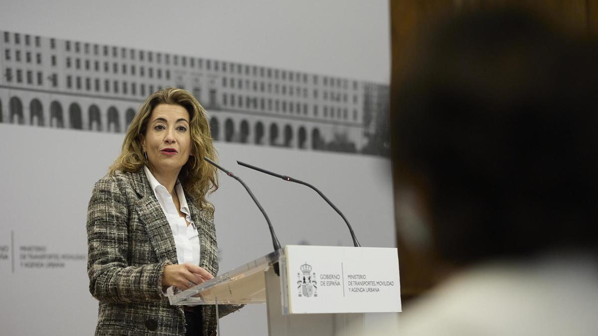 La ministra de Transportes, Movilidad y Agenda Urbana, Raquel Sánchez.