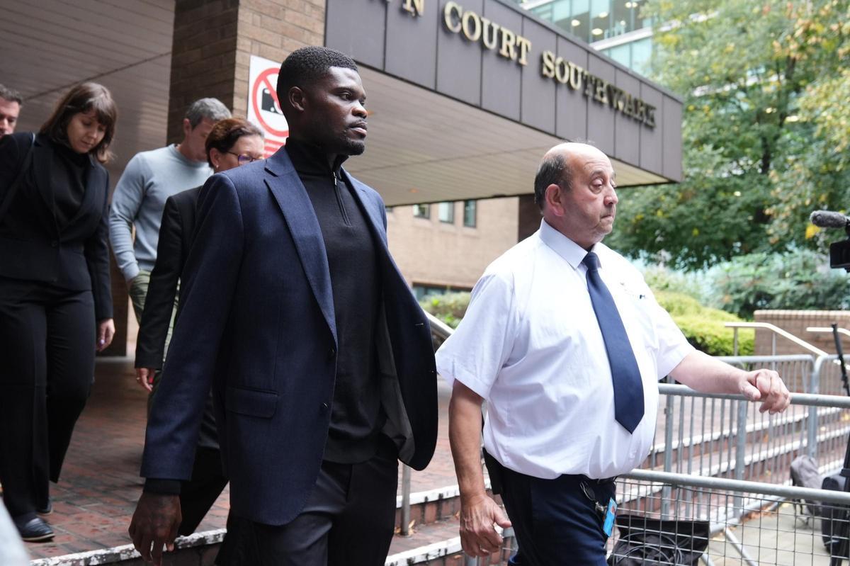 Thomas Partey, en imagen de archivo, saliendo de la vista en el Tribunal de Southwark en Londres.