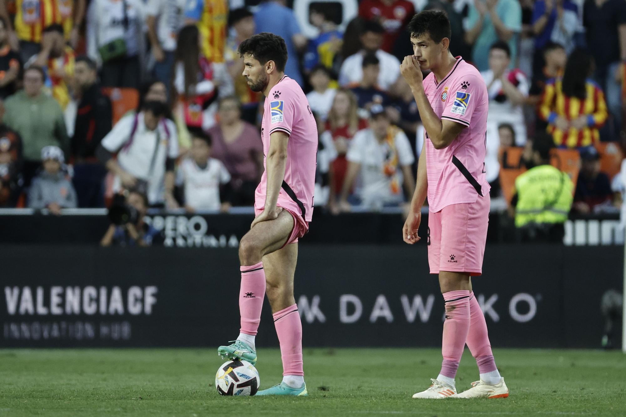 2-2. El Valencia empata en la prolongación y manda a Segunda al Espanyol