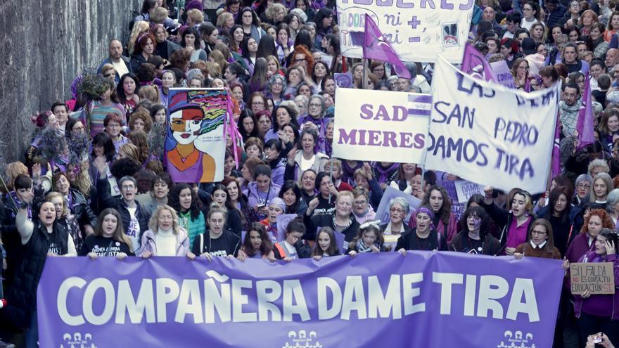 Protestas estudiantiles por la mañana y manifestaciones en Langreo y Gijón por la tarde: así será el 8M en Asturias