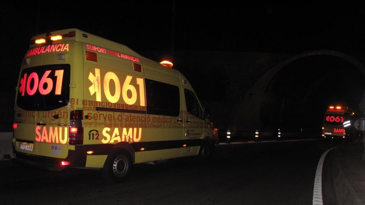 Ambulancia del SAMU 061 en Baleares