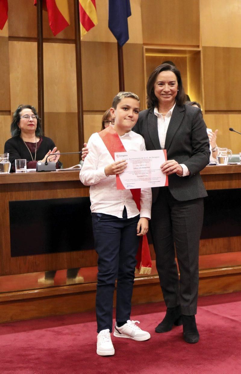 Pleno infantil del Ayuntamiento de Zaragoza