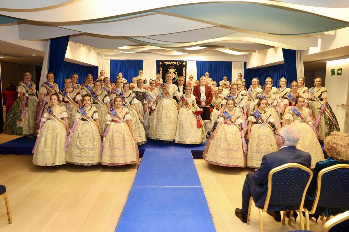 Carmen, Marta, Martina y Ani reciben honores en la fiesta grande de la Federación Fallas Centro
