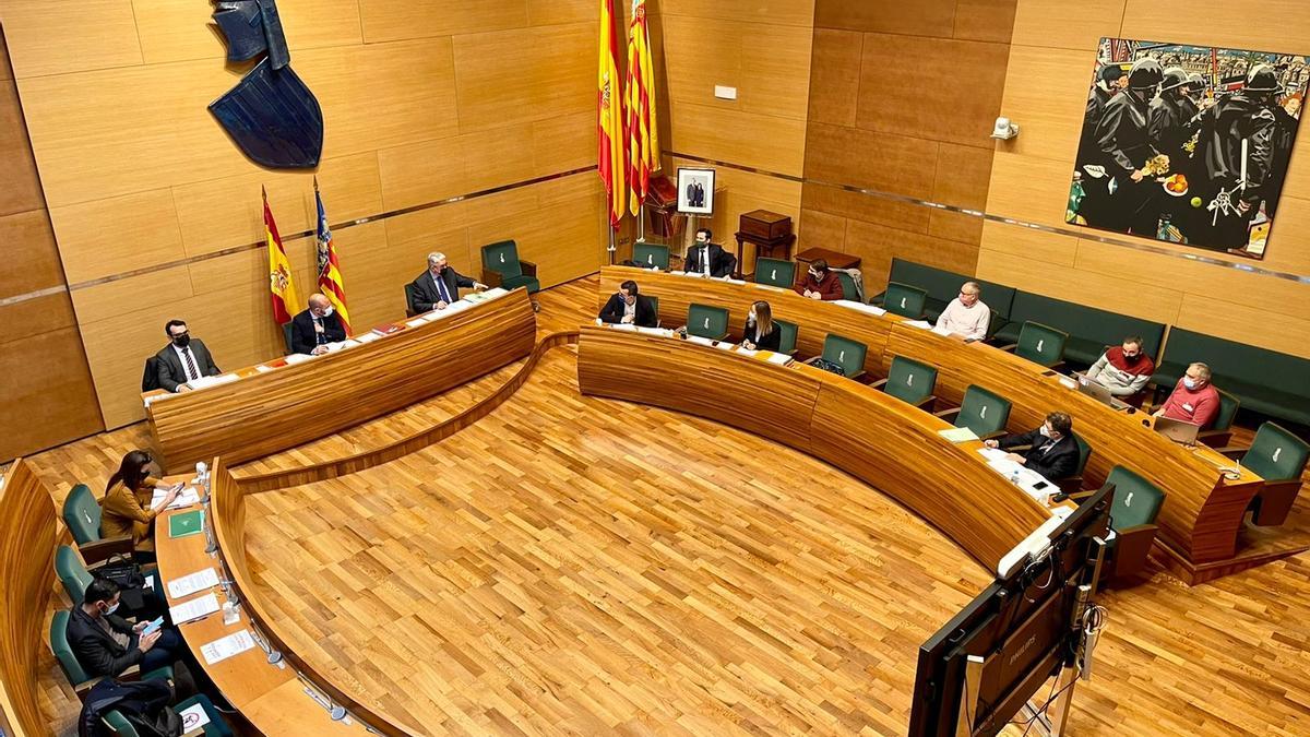 El pleno de la Diputación de València del mes de diciembre.