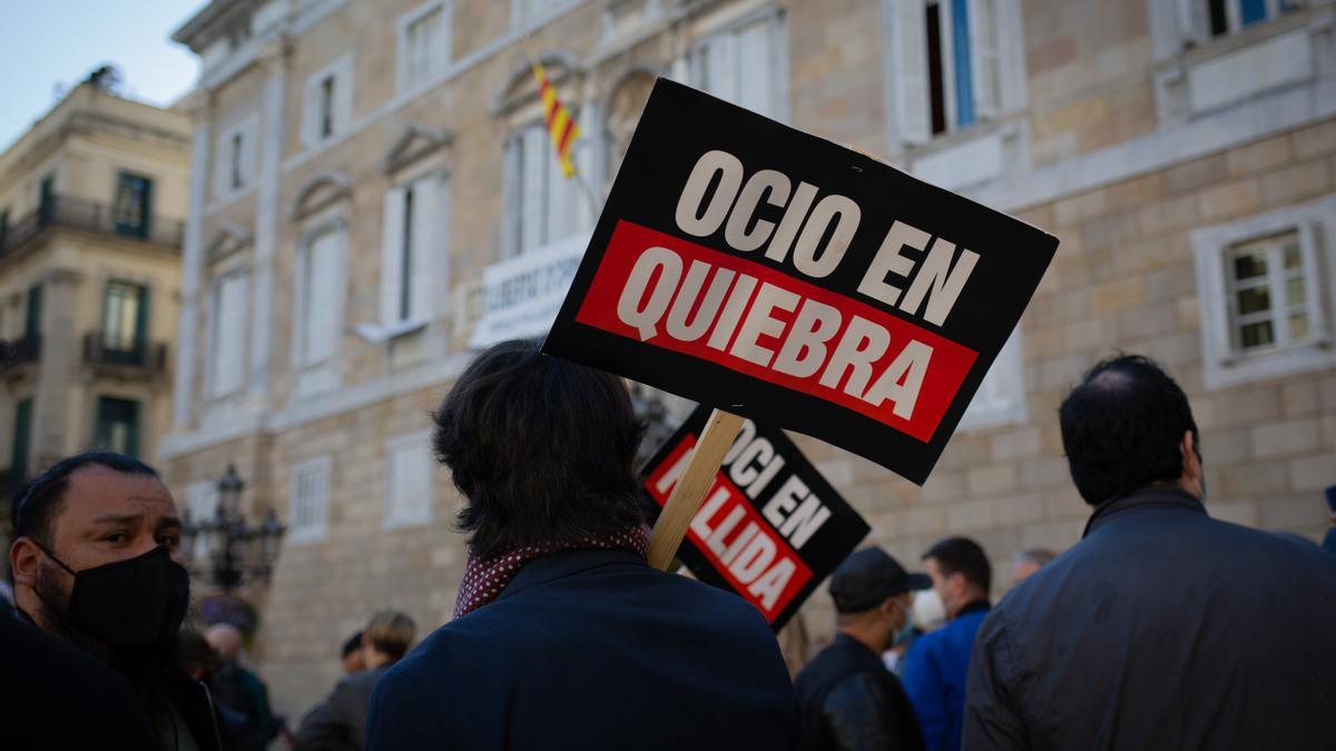 Protesta del sector del ocio nocturno