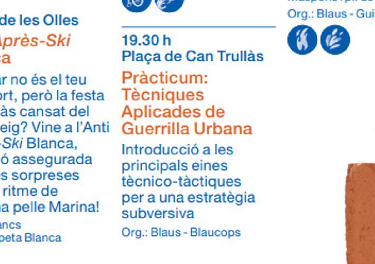 Programa Taller de Guerrilla Urbana de Granollers