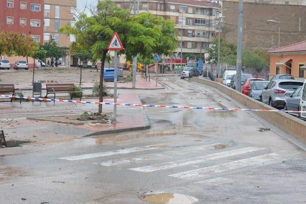 Los efectos de las lluvias en Murcia