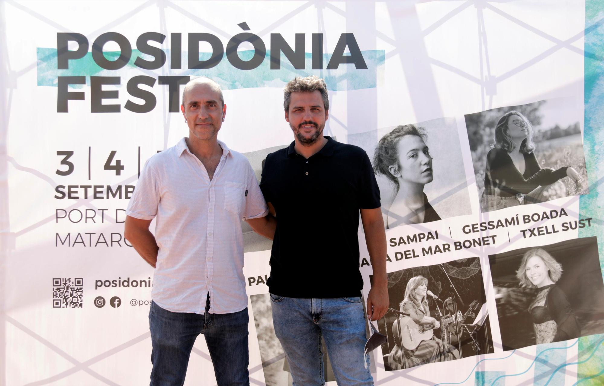 Los directores del Posidònia Fest, David Mullor y Carles Moreno, el 19 de julio de 2021.