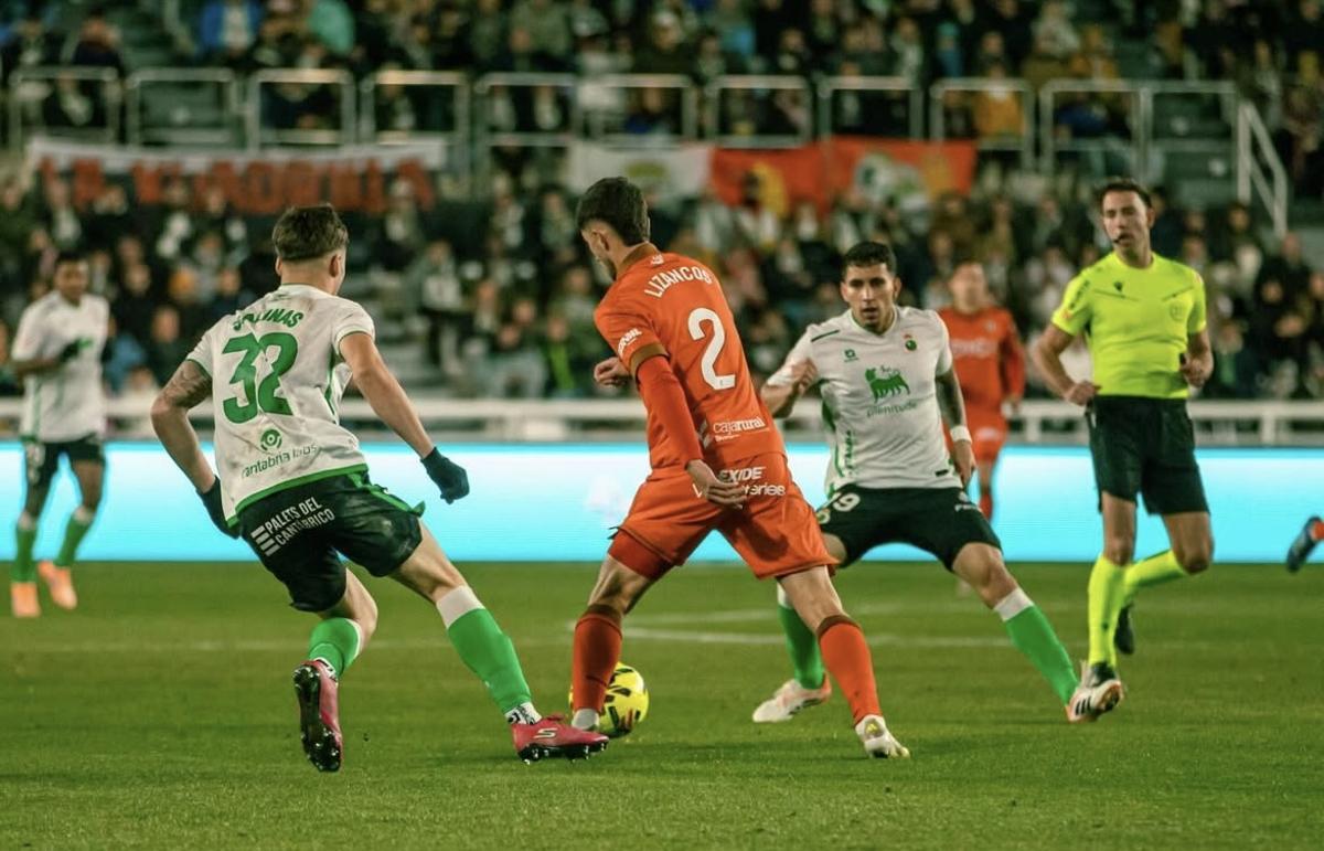 Lizancos en un partido frente el Racing