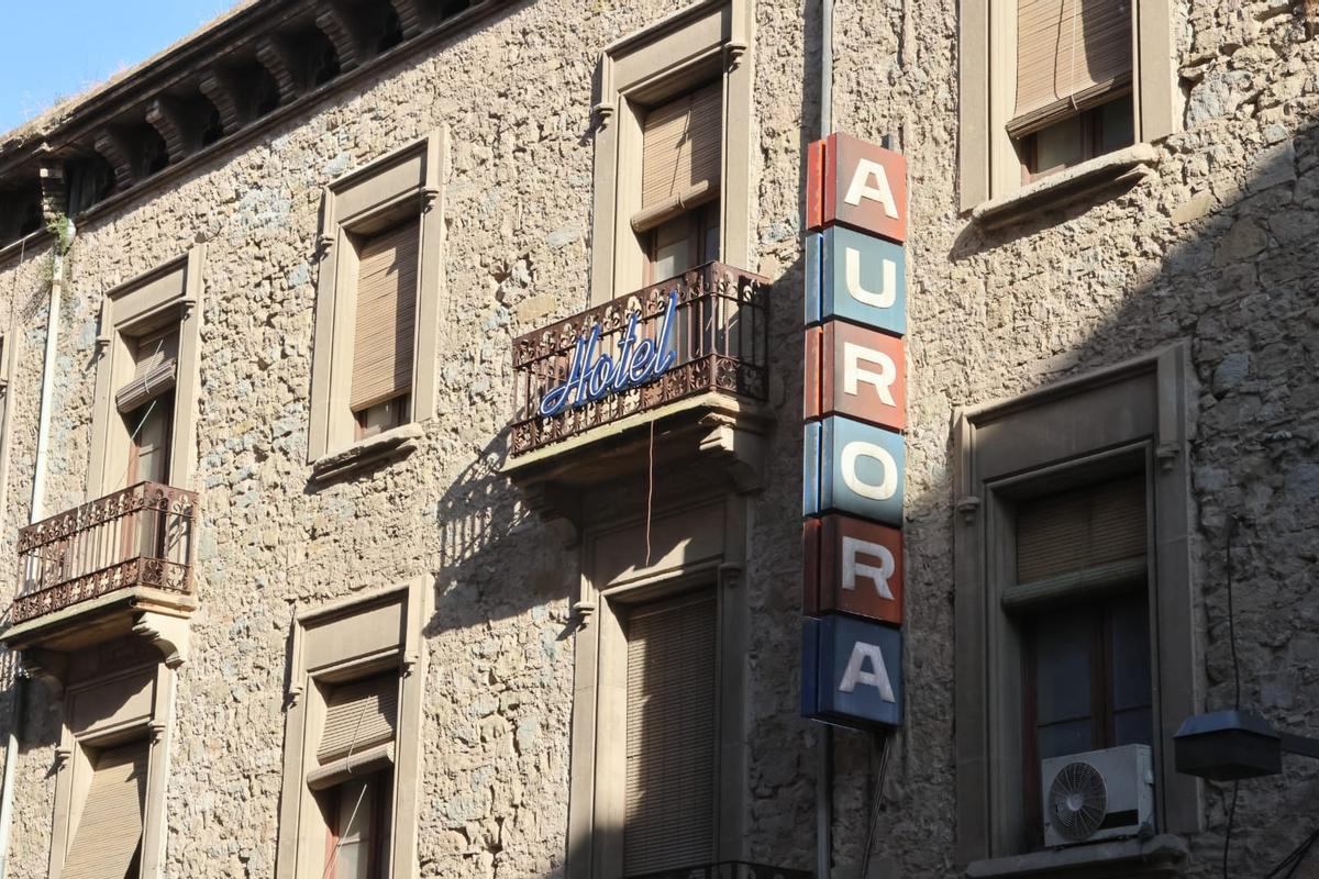 L'hotel Aurora, a la Casa Llisach, en el rodatge de dilluns