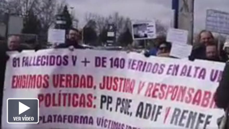Víctimas del Alvia, en Madrid. // FdV
