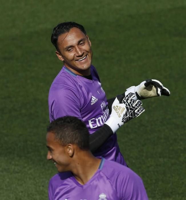 Entrenamiento del Real Madrid antes de su viaje a Gran Canaria