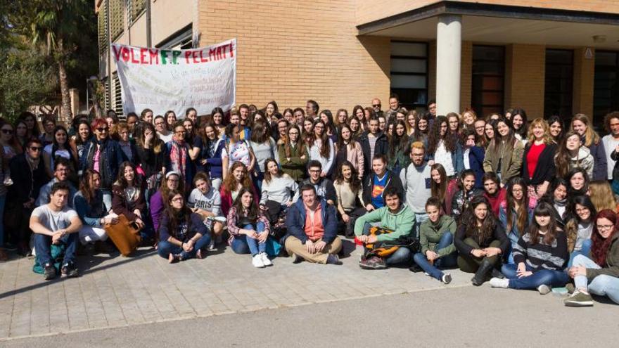 Protesta del alumnado.