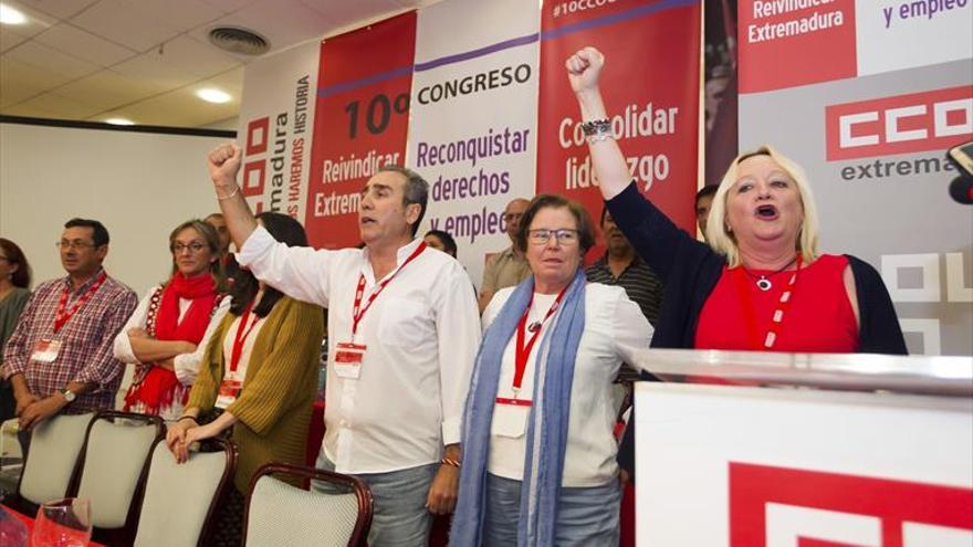 Chacón: «Mi reto será consolidar y fortalecer el liderazgo de CCOO en Extremadura»