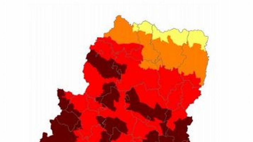 Máximo riesgo de incendios forestales en buena parte de Aragón