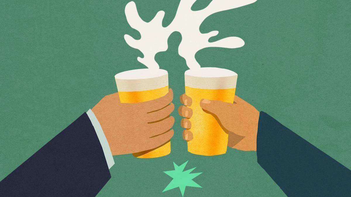 Ilustración de cervezas