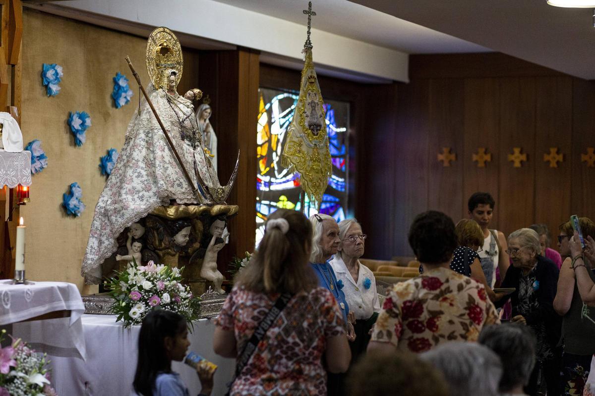 La Virgen de la Montaña en la Residencia Cervantes de Cáceres