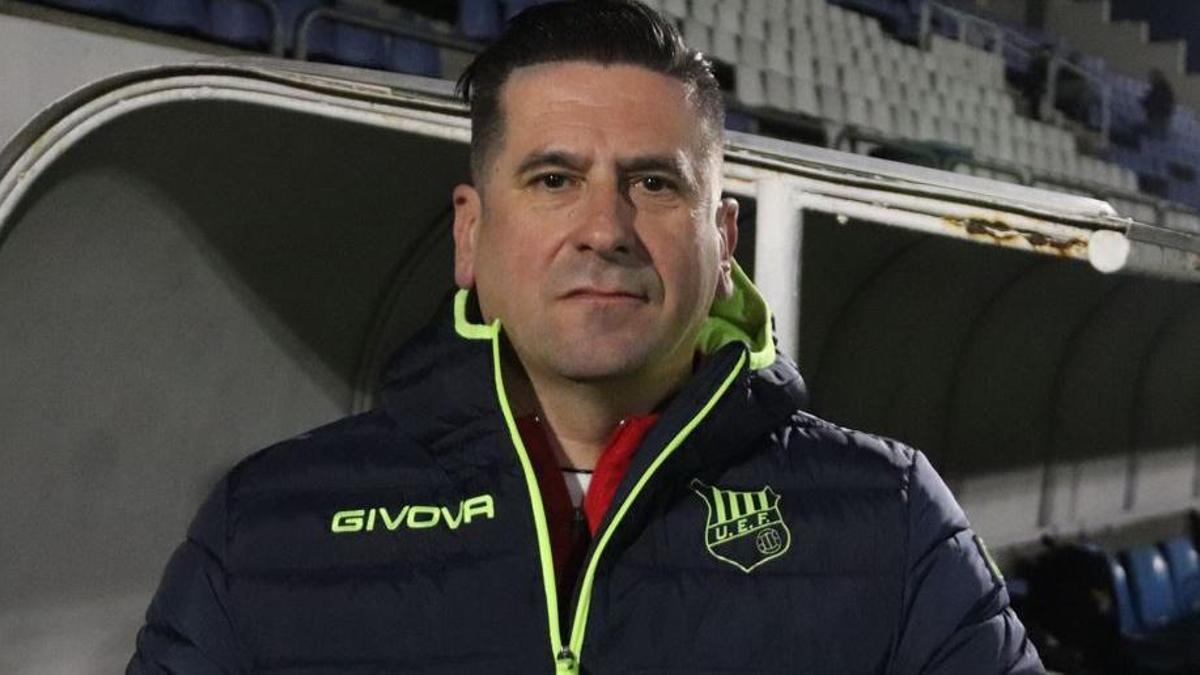 Toni Sánchez, abans del seu primer entrenament amb el Figueres.