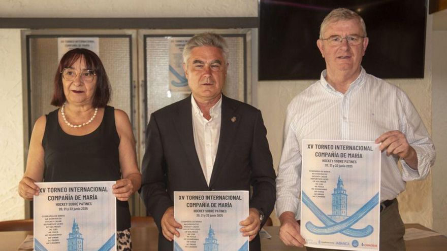 Vázquez, González y Gil, ayer, en la presentación.