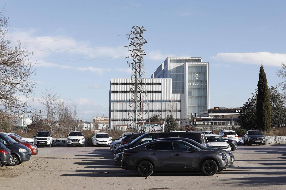 L'aparcament de Mas Gri.