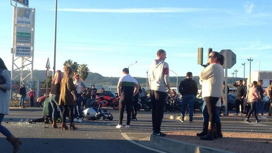 Dos heridos en una colisión entre un coche y una moto en Villarrubia