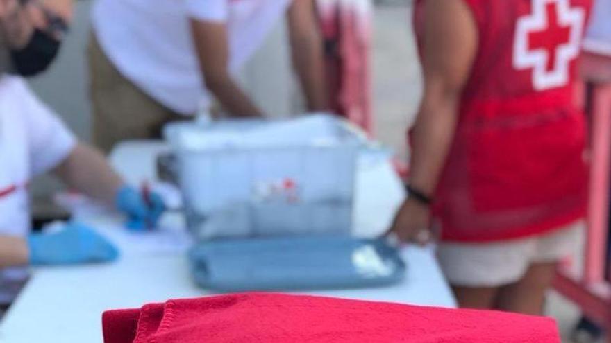 Cruz Roja prestó asistencia en el traslado de los inmigrantes