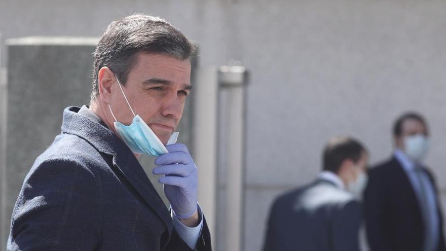 El president espanyol, Pedro Sánchez, ahir