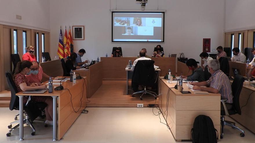 Un momento del pleno de hoy del Consell de Formentera