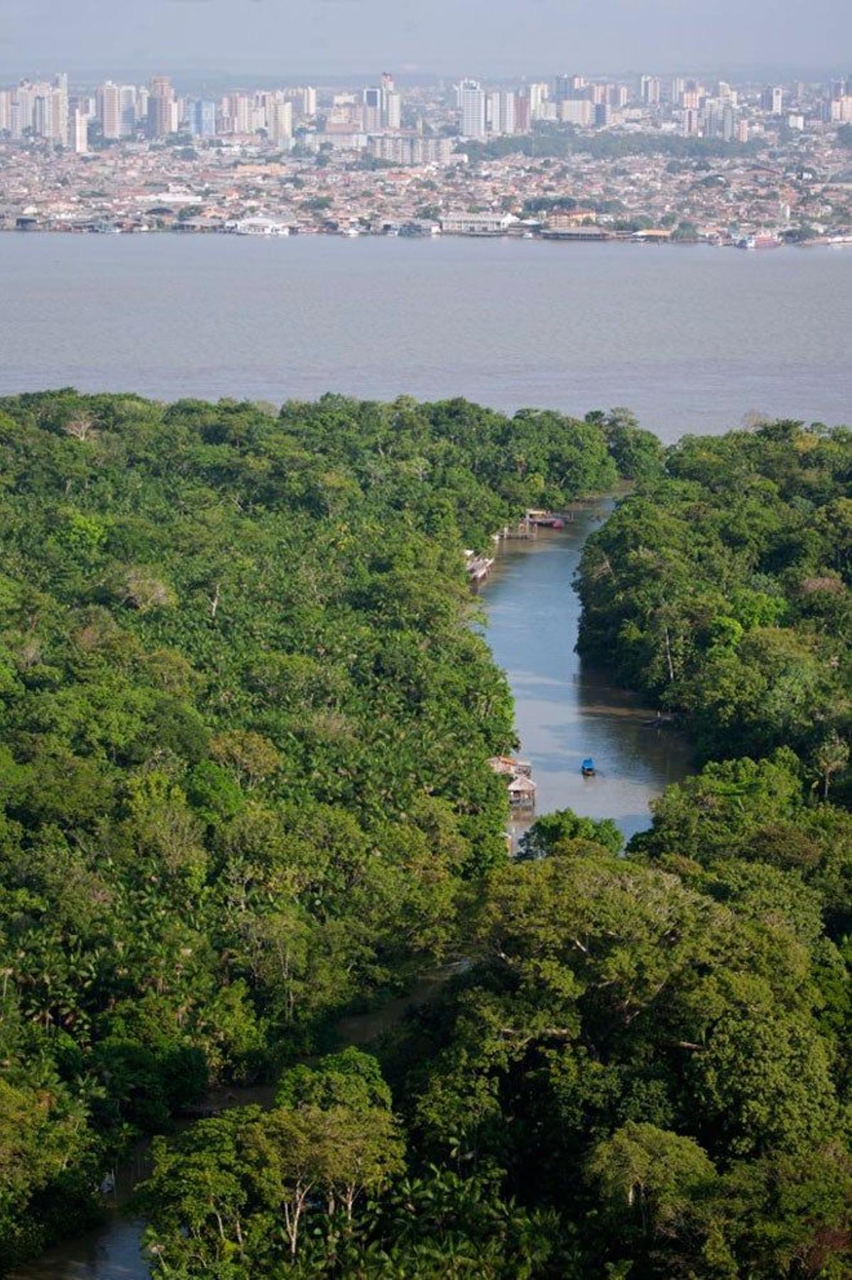 Desembocadura del Amazonas en la ciudad brasileña de Belem.