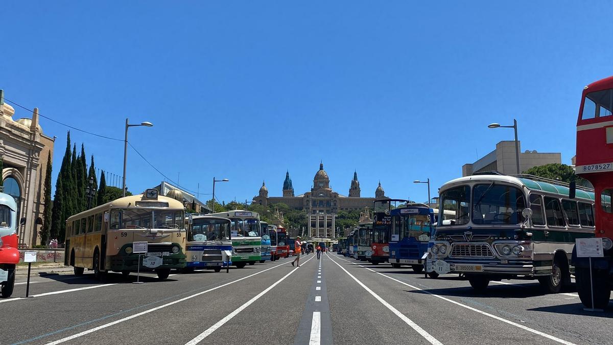 Exposición de Autobuses Clásicos de Barcelona