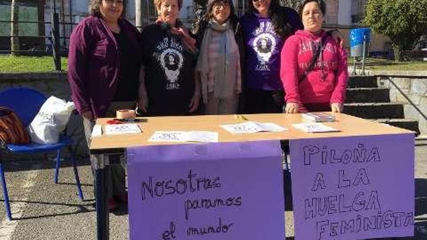 Piloña informa de la huelga feminista