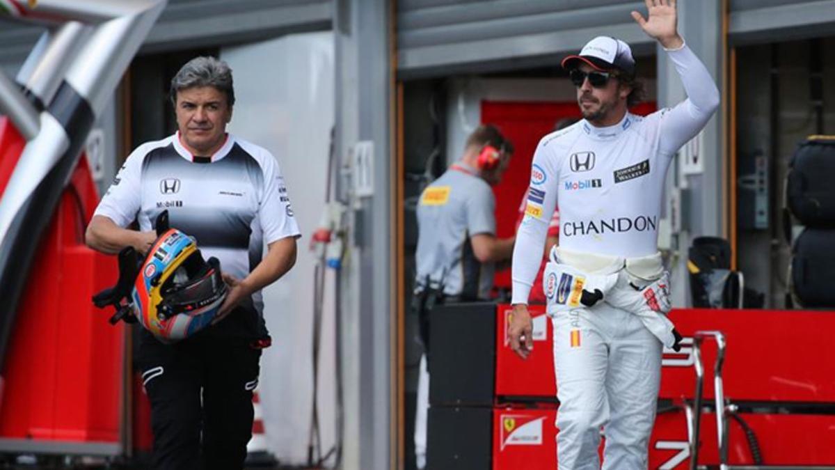 Alonso acabó contento en el GP Bélgica