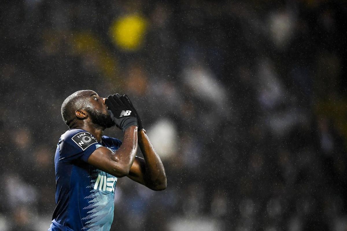 Guimaraes (Portugal), 16/02/2020.- FC Porto’Äôs Marega reacts during the Portuguese First League soccer match between Vitoria de Guimaraes and FC Porto, held at D. Afonso Henriques stadium in Guimaraes, Portugal, 16 February 2020. EFE/EPA/HUGO DELGADO