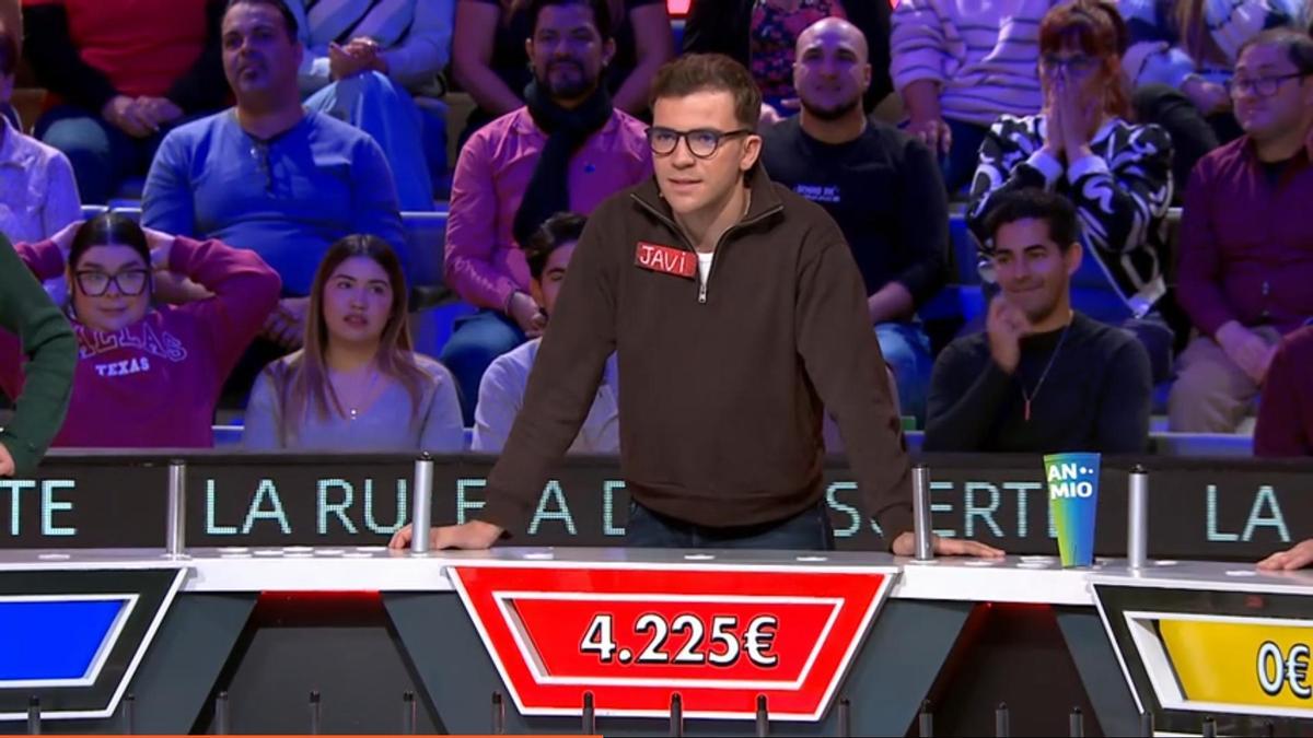 Captura de pantalla del programa 'La Ruleta de la Suerte' en el que un ibicenco ganó en el penúltimo panel.