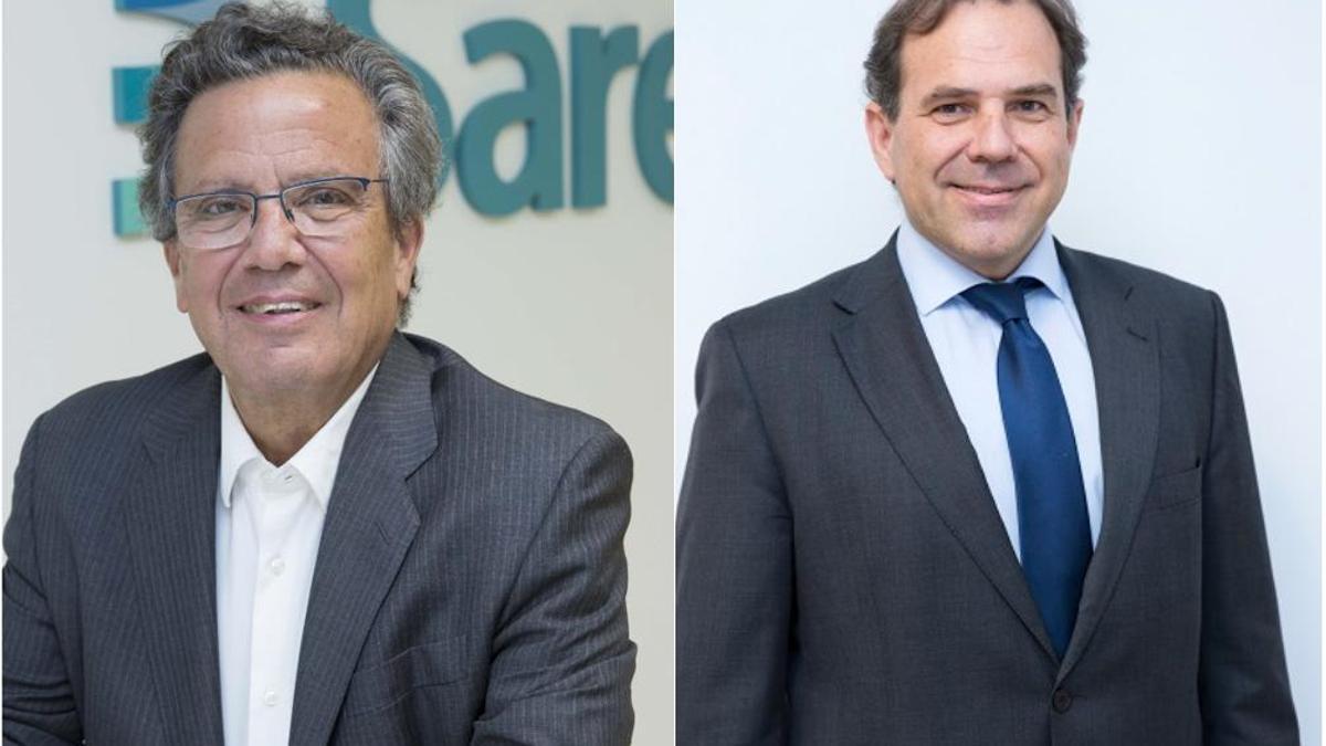 De izquierda a derecha: Javier Torres, hasta el momento presidente de Sareb, y Leopoldo Puig, nuevo presidente