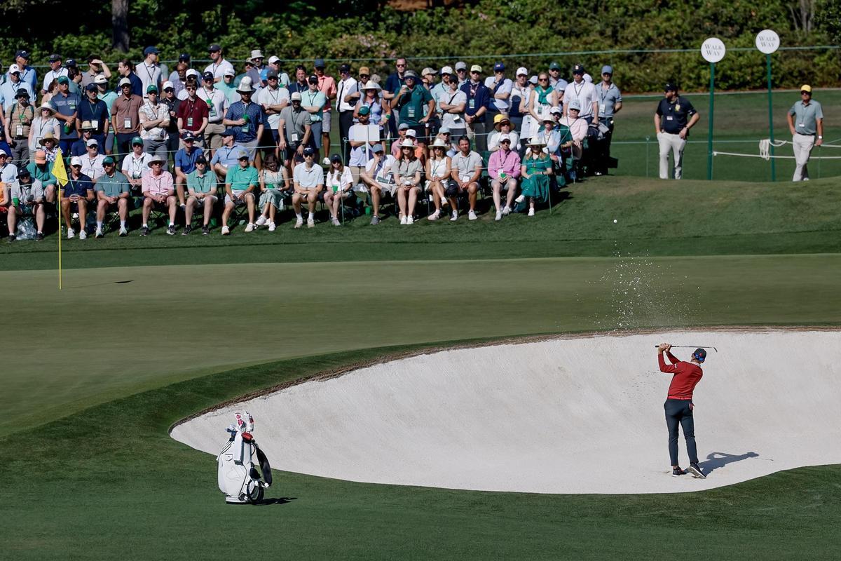 Sergio García, en us último recorrido en el Masters 2026, en Augusta.