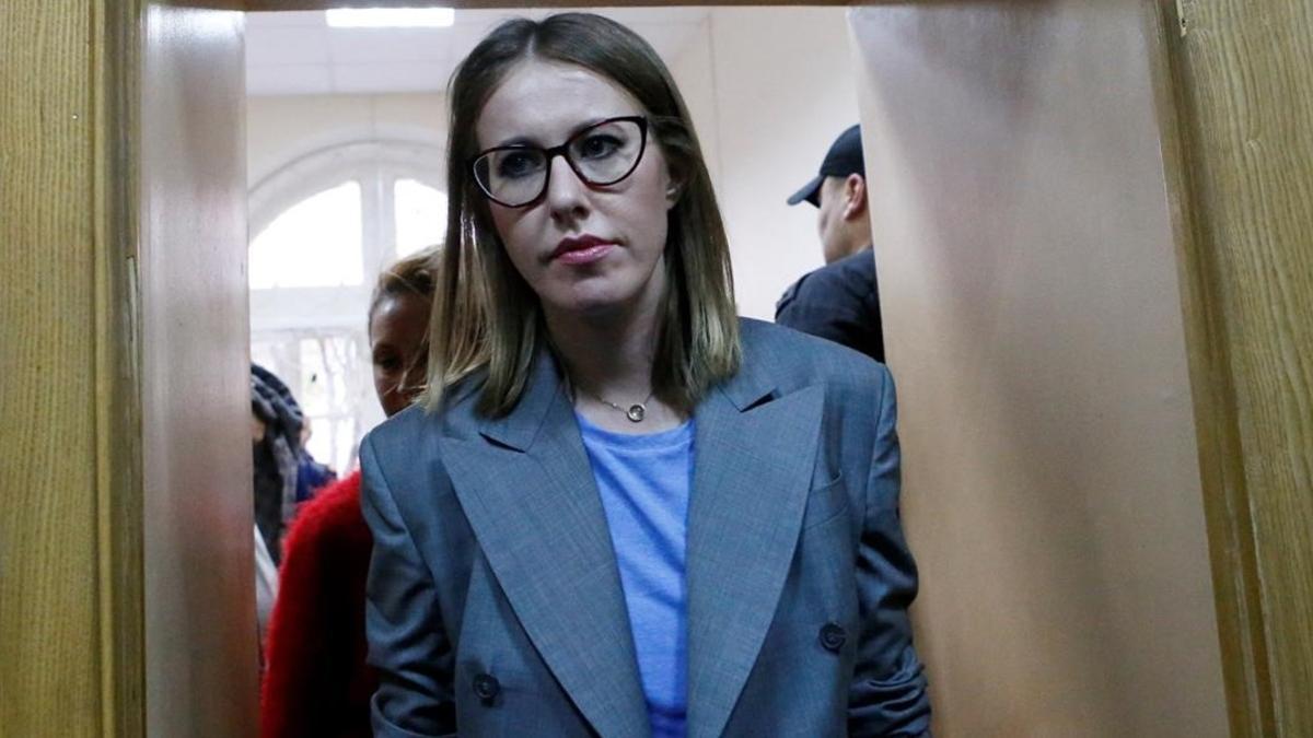 La presentadora y candidata Ksenia Sobchak.