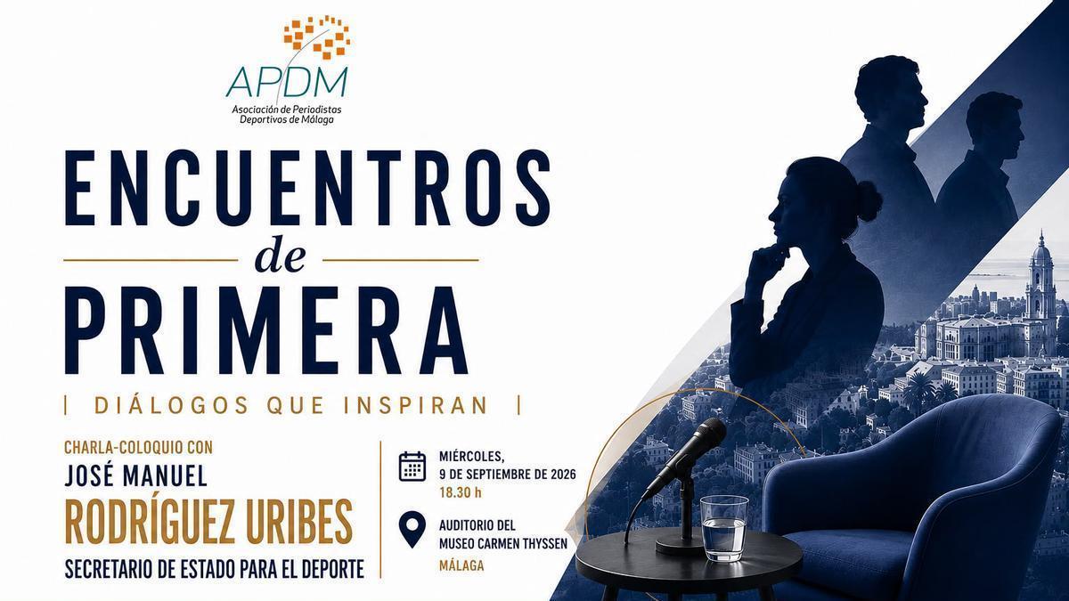 Cartelera principal de la charla Encuentros de Primera