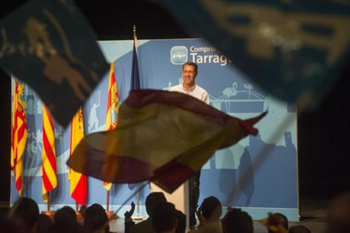 En campanya 8 Xavier García Albio, ahir, durant l’acte electoral que va celebrar a Tortosa.
