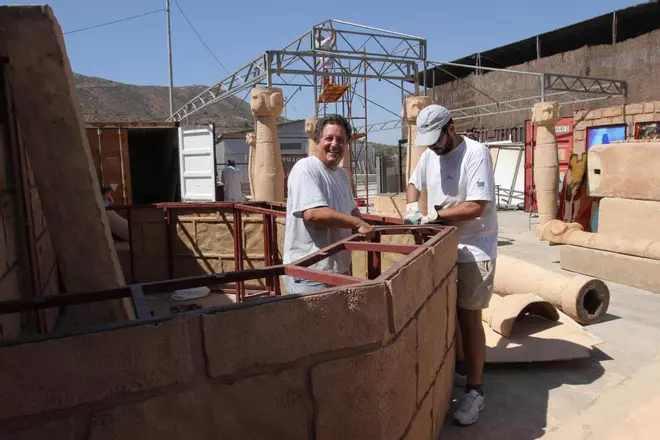 Montaje del campamento de Carthagineses y Romanos