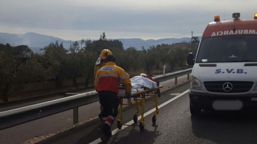 Un herido en una colisión entre Cocentaina y Muro