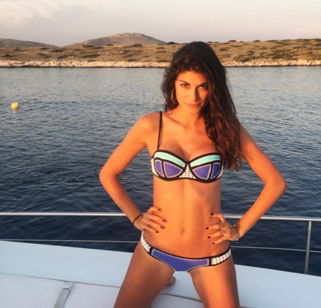 Linda Morselli en alta mar