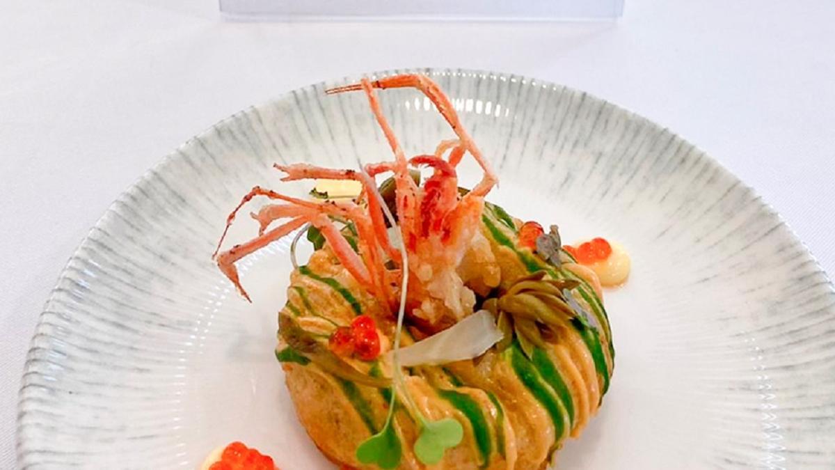 Un donut con gamba de Dénia, la mejor tapa valenciana