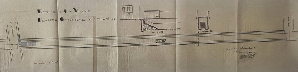 El refugio de la calle Viana.