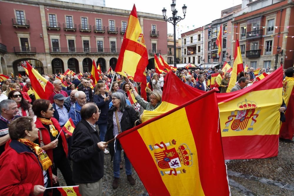 Manifestación en Gijón por la unidad de España