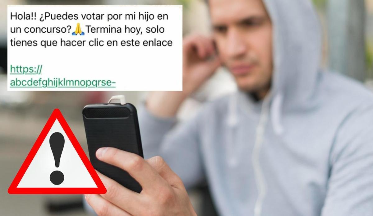 Este es el enlace fraudulento que están recibiendo los canarios