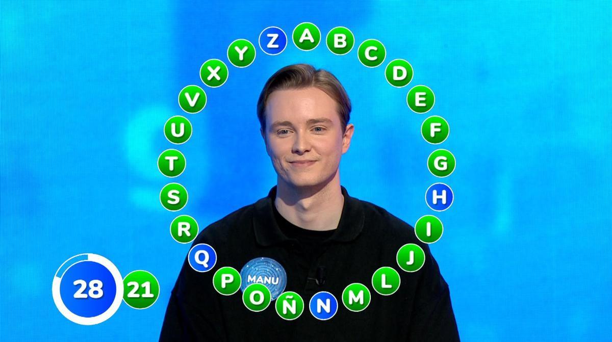 Manu Pascual, en 'Pasapalabra'.